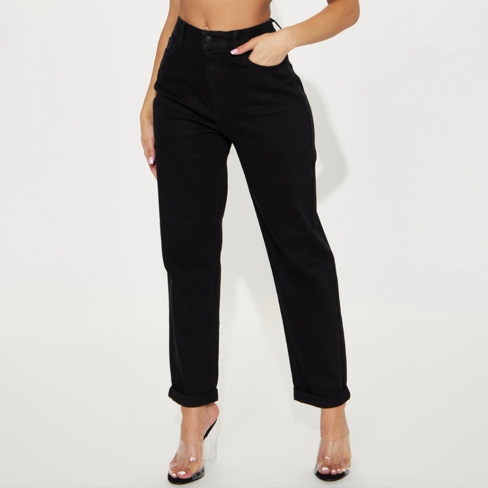 Black Mom Jeans
